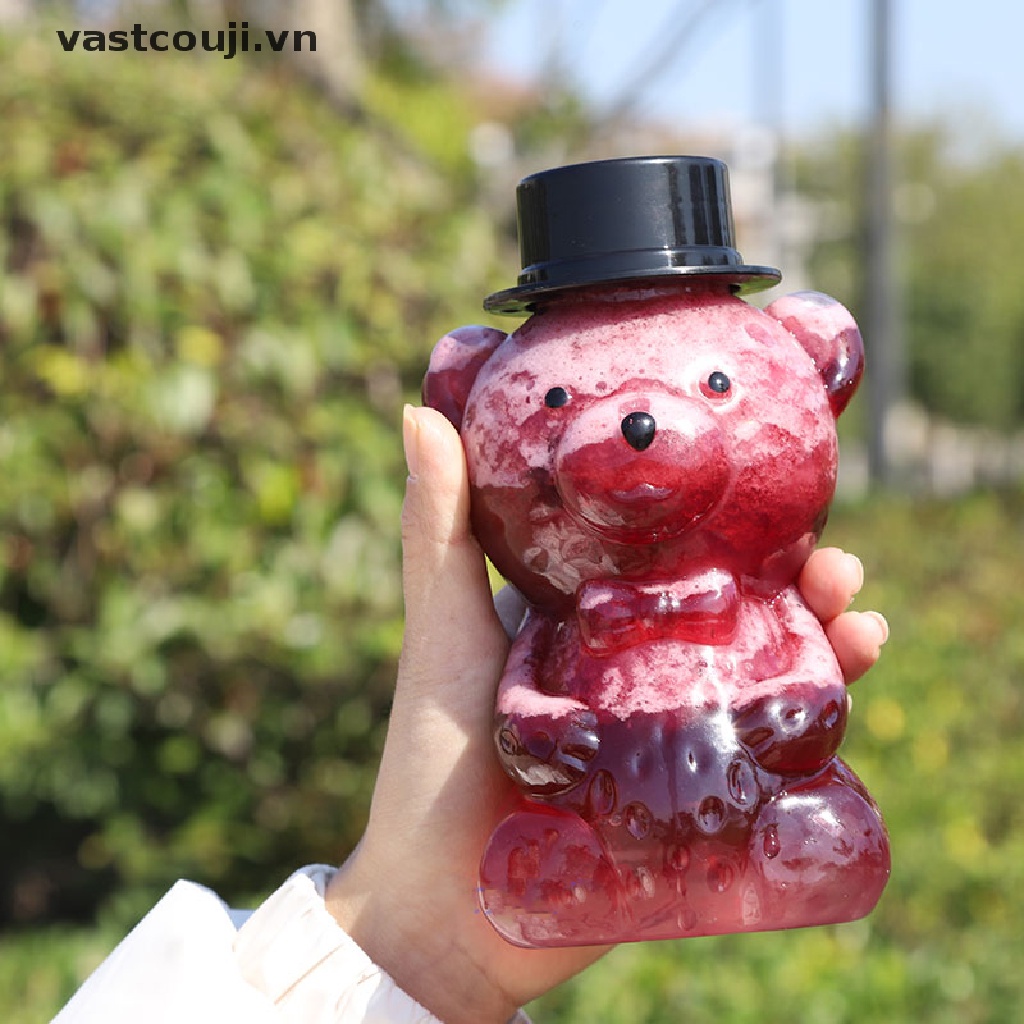 Bình Đựng Nước Trong Suốt Có Ống Hút 500ml Tiện Dụng