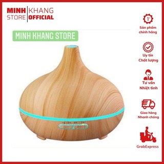 Máy Khuếch Tán Tinh Dầu Giọt Nước To - Vân Gỗ--- Siêu Đẹp