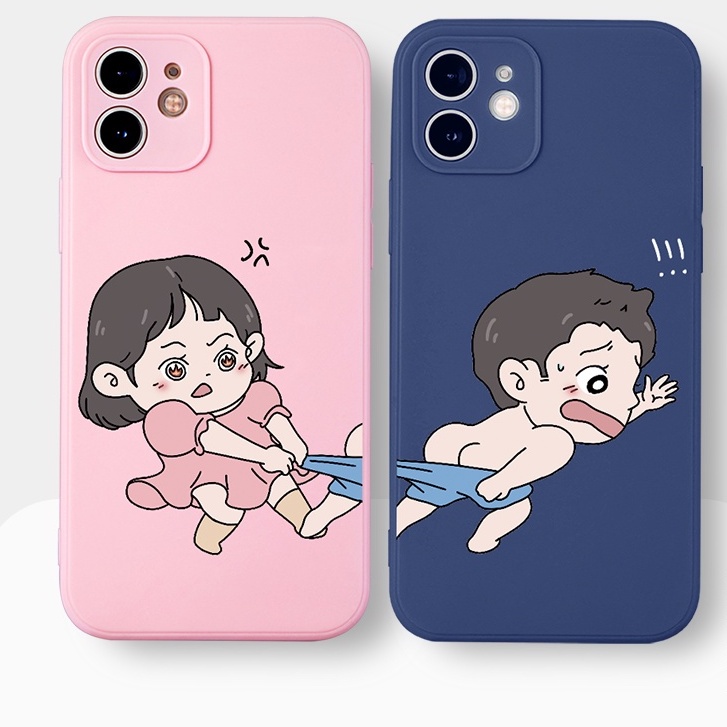 Ốp lưng iphone cạnh vuông cặp đôi kéo quần 6/6s/6plus/6splus/7/7plus/8/8plus/xs/11/12/13/14/Pro/Plus/Promax BVC960