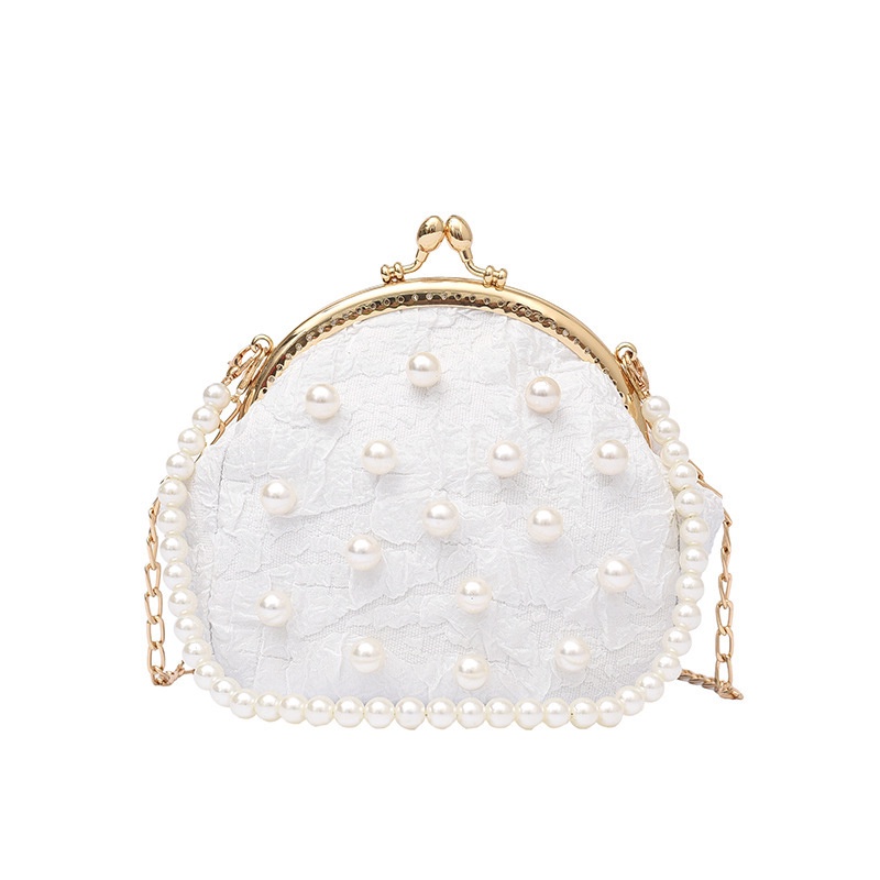 Túi Đeo Chéo Chuỗi Hạt Ngọc Trai Thời Trang Dự Tiệc Cho Nữ