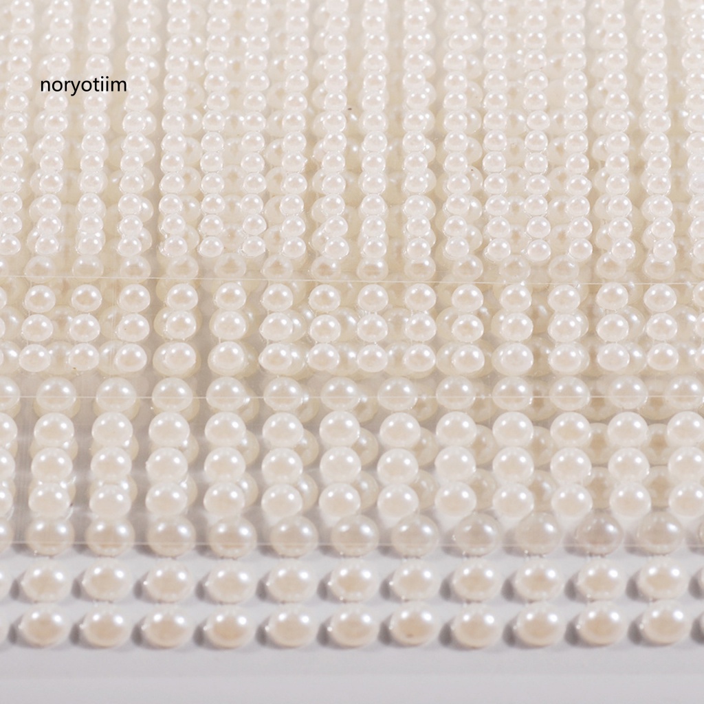Set 750 hạt ngọc trai 3D dán trang trí móng tay nghệ thuật DIY