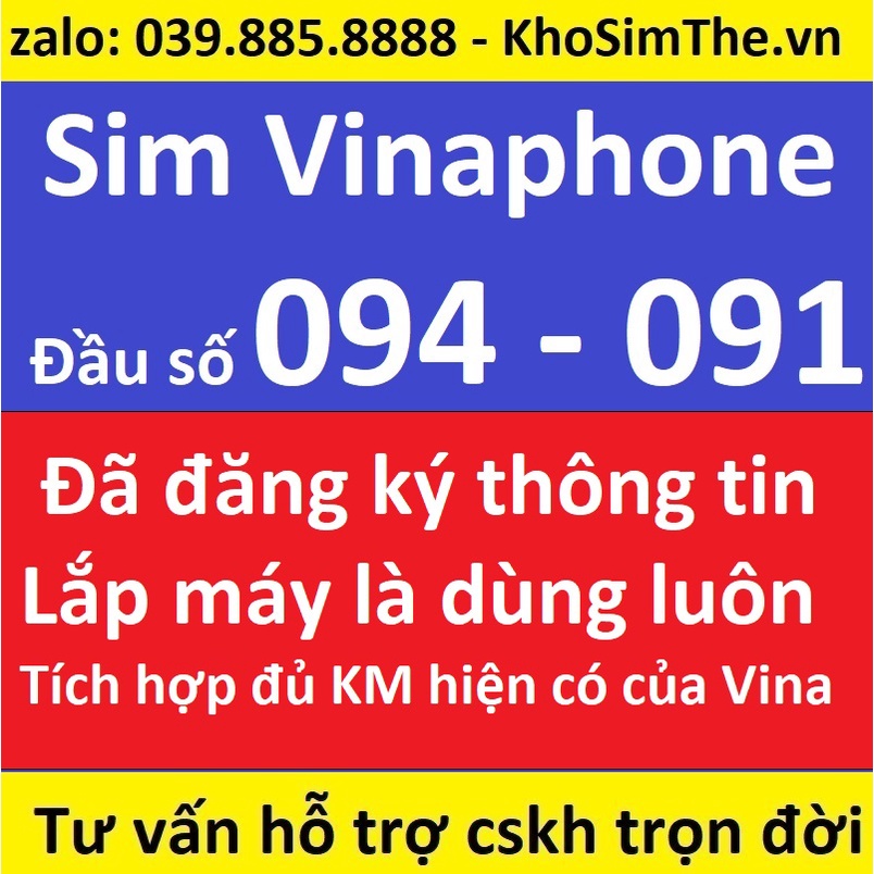 Sim Vinaphone 0đ, nhận sms, code, otp, Nuôi sim mãi mãi, phù hợp đăng ký tài khoản APP.... sim vina rẻ nhất