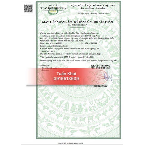 Sắt xịt Fe-Max Iron Spray / Femax phòng ngừa thiếu máu do thiếu sắt