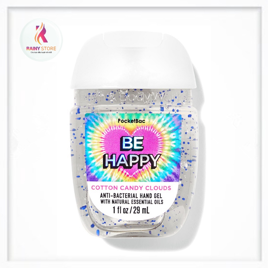 Gel rửa tay khô Bath & Body Works Be Happy Cotton Candy Clouds 29ml