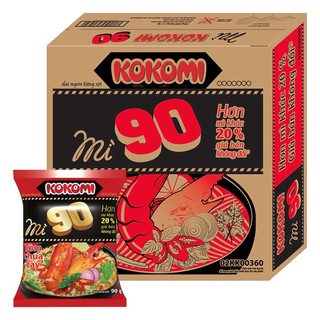 Thùng 30 gói mì kokomi đại 90 tôm chua cay