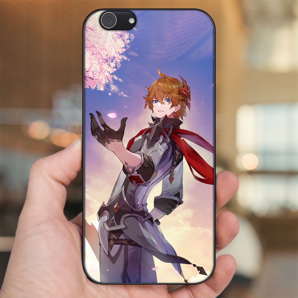 Ốp lưng Vivo Y53, Y69, Y71, Y81, Y83 viền đen in hình Tartaglia Childe Genshin Impact