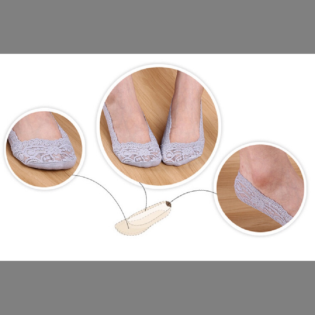 Đôi Vớ Thuyền Chất Liệu Cotton Phối Ren Thời Trang Dành Cho Nữ Mới