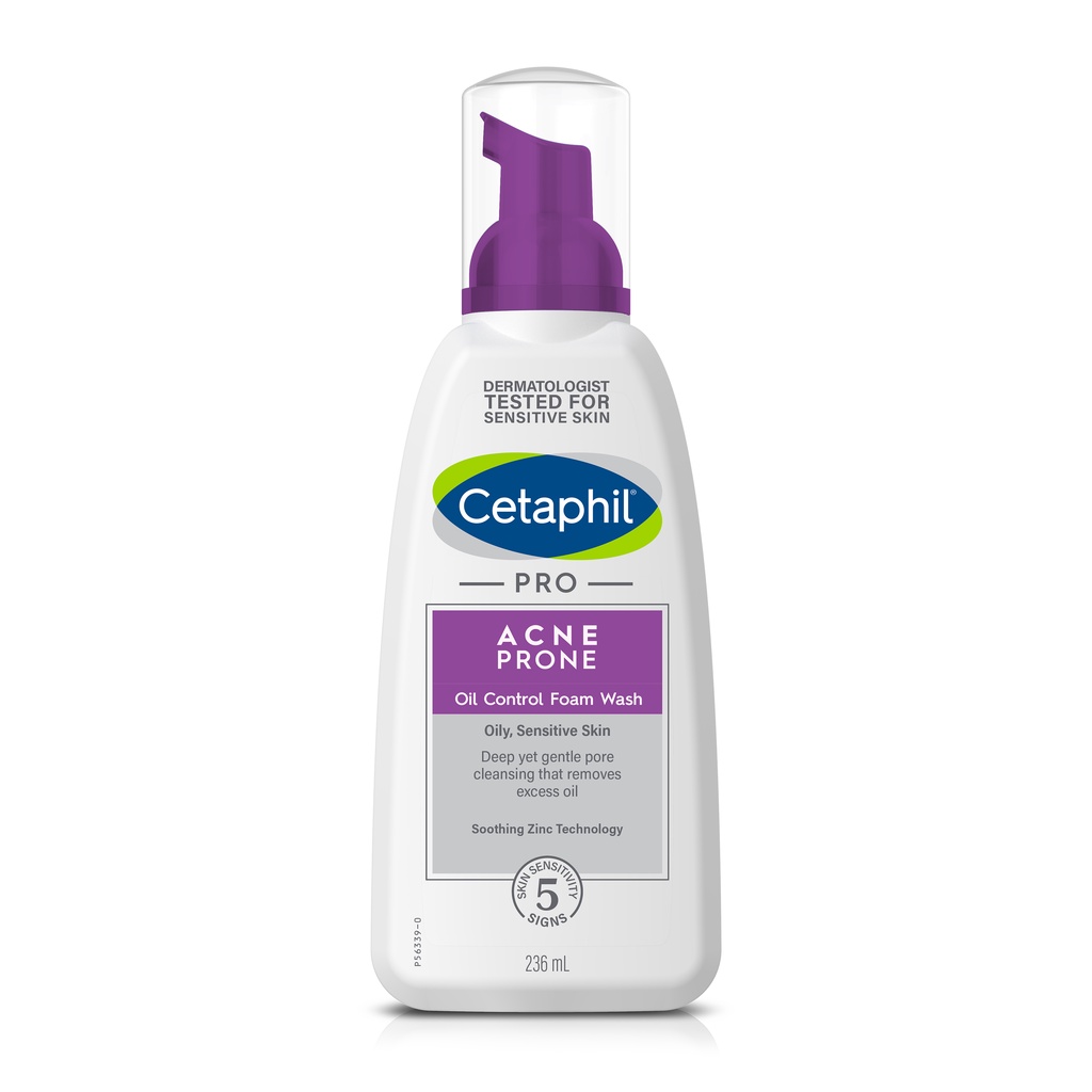 Sữa rửa mặt cho da nhờn mụn Cetaphil PRO Acne Prone Oil Control Foam Wash 236ml