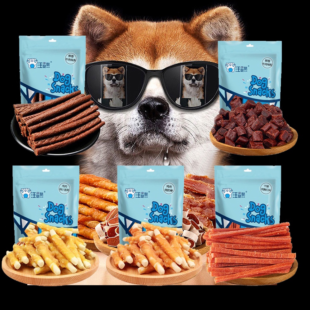 Bánh thưởng cho chó Hipipet Dog Snack sạch răng nhiều vị cải thiện tiêu hóa - 100gr