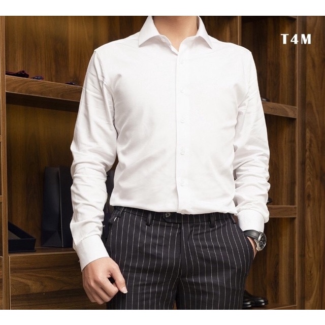 SƠ MI NAM MÀU XANH NHẠT dáng ôm chất đẹp, hàng VNXK