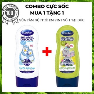 [MUA 1 ĐƯỢC 1] Sữa Tắm Gội Bubchen Cho Bé 2in1 Không Gây Dị Ứng