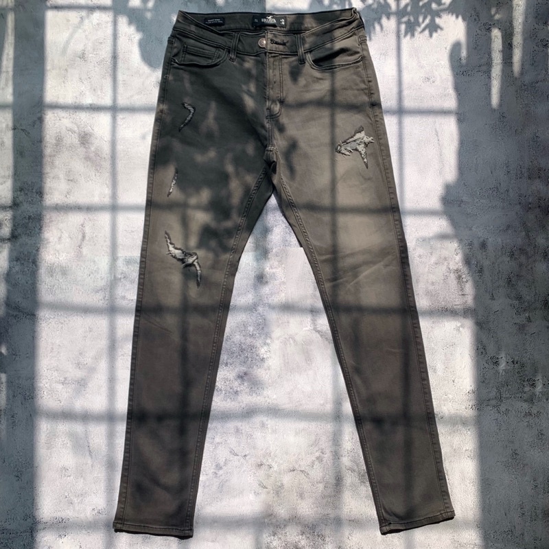 Quần jean Skinny Hollister chính hãng màu đen và xám