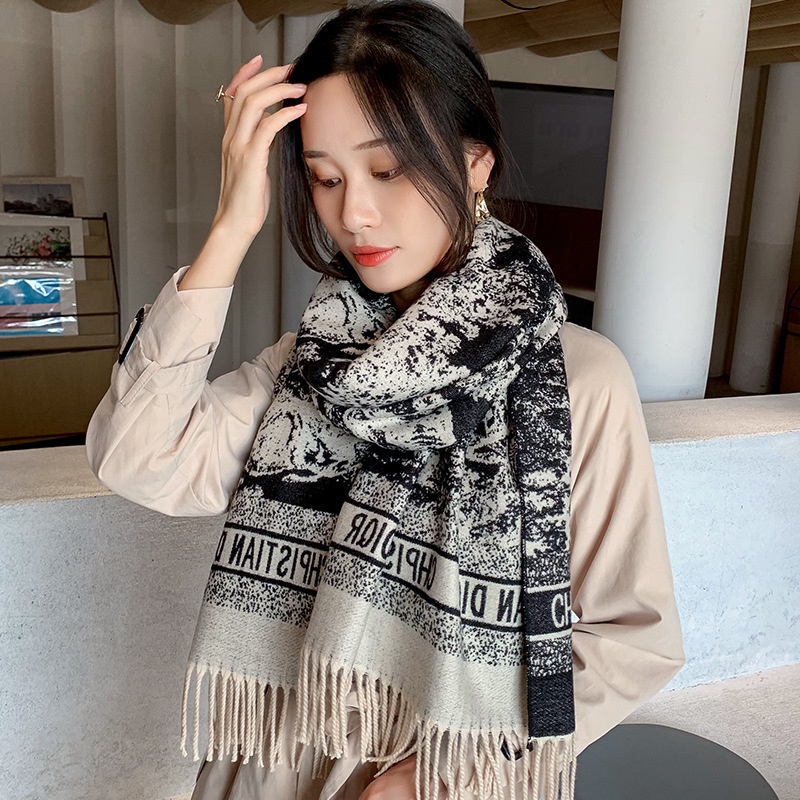 Khăn len quàng cổ khăn choàng cổ Ullzang len dạ mịn phong cách thời trang nữ cao cấp Hàn Quốc