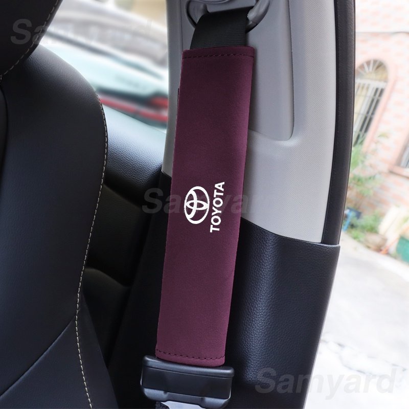 Set 2 Đệm Bọc Dây Đai An Toàn Xe Hơi Toyota Auris Aygo Chr Hilux Yarisl Camry Prado Rav4