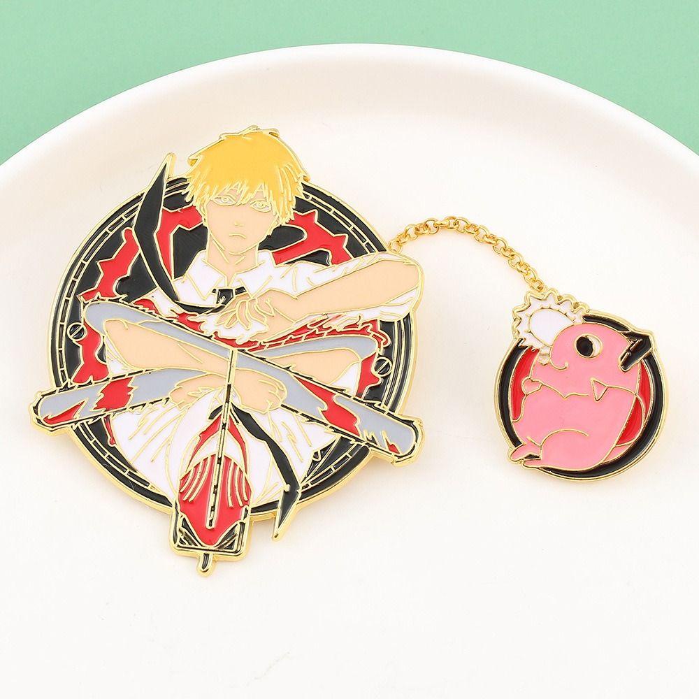 Ghim Cài Áo Hình Cưa Xích Đơn Giản Thời Trang Phong Cách Hàn Quốc Cho Nam Nữ