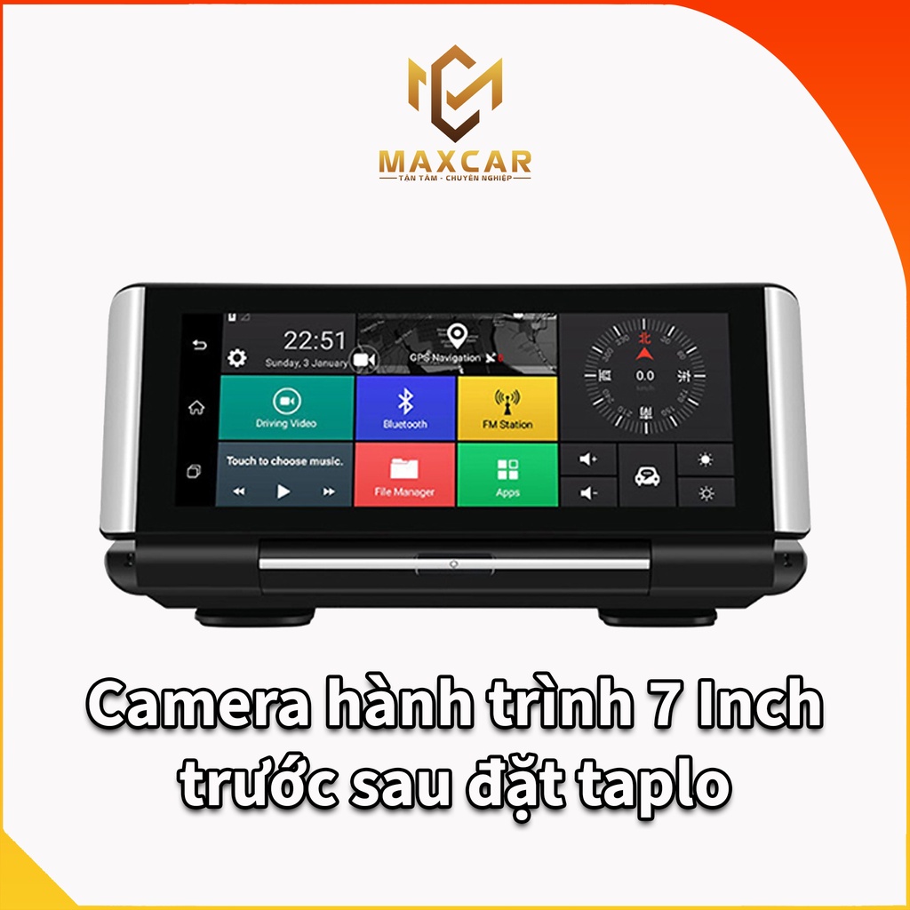 Camera hành trình Maxcar TL-07 đặt taplo có vietmap s1 bản quyền