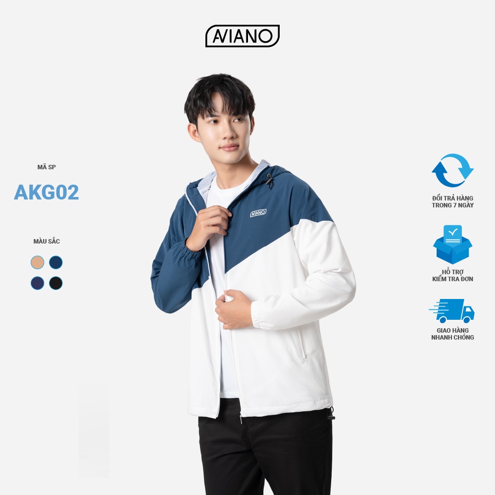 Áo Khoác Gió Thiết Kế Thời Trang Nam Cao Cấp AVIANO