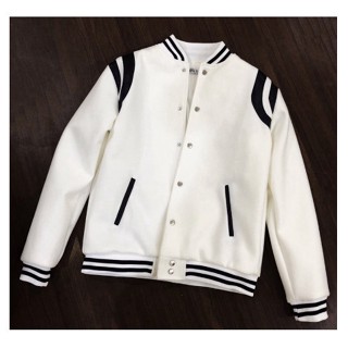 Áo khoác nam nữ, bomber TEDDY Trắng +  đen + đỏ + xanh st mtp