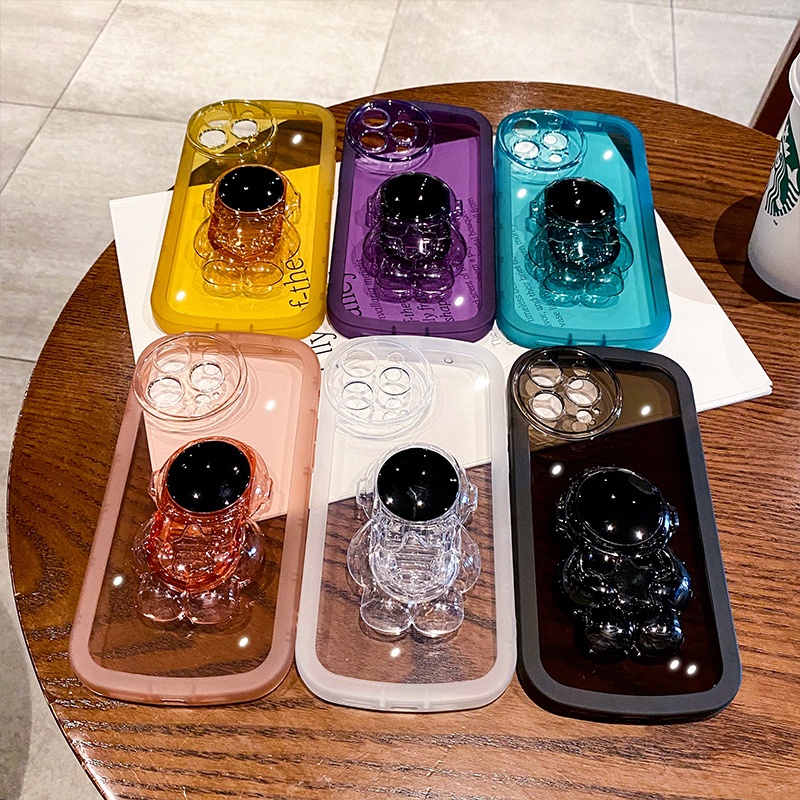 Ốp Điện Thoại Có Giá Đỡ Hình Phi Hành Gia Cho Realme 7i C17 C11 Realme 10 4G C20 C21Y C25Y C25 C12 Realme 9i Realme GT 5G GT NEO