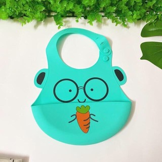 Yếm silicon cho bé in hình cute