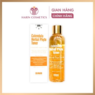 Nước hoa cúc SNO Calendula Herbal Phyto Toner 200ml, toner cánh hoa cúc tươi Hàn Quốc cân bằng, làm dịu Harin Cosmetics