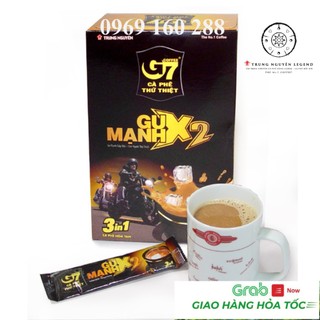 ( Date 3/2026 ) Cà Phê Hòa Tan G7 X2  Gu Mạnh 3in1 Hộp 12 gói/ 25gr Trung Nguyên