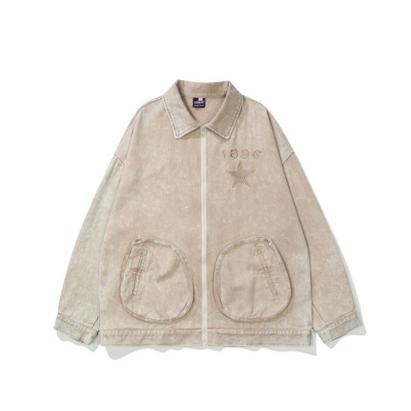 Áo Khoác Nhuộm Màu Loang Phong Cách Hip Hop Đường Phố Mới Mùa Thu Chính Hãng Niche Co