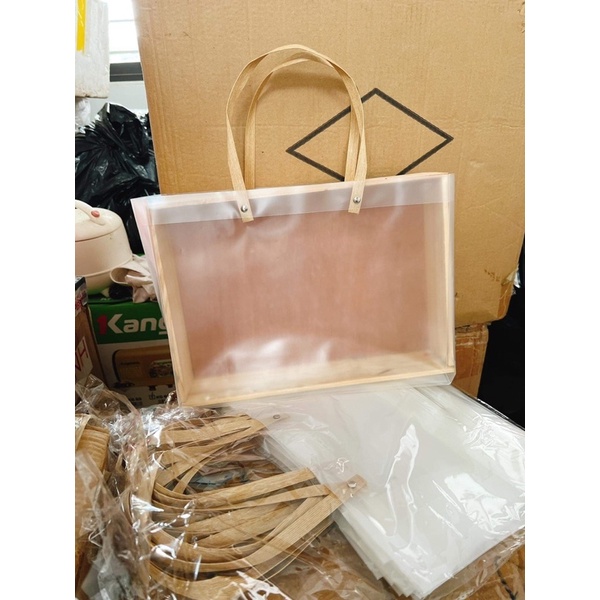 Túi nhựa trong đựng khay quà tết size 27.37cm