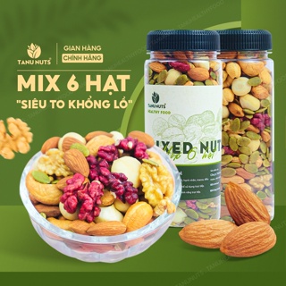 Hạt dinh dưỡng mix 6 loại TANU NUTS hũ 350g hạt ngũ cốc dinh dưỡng cho bà