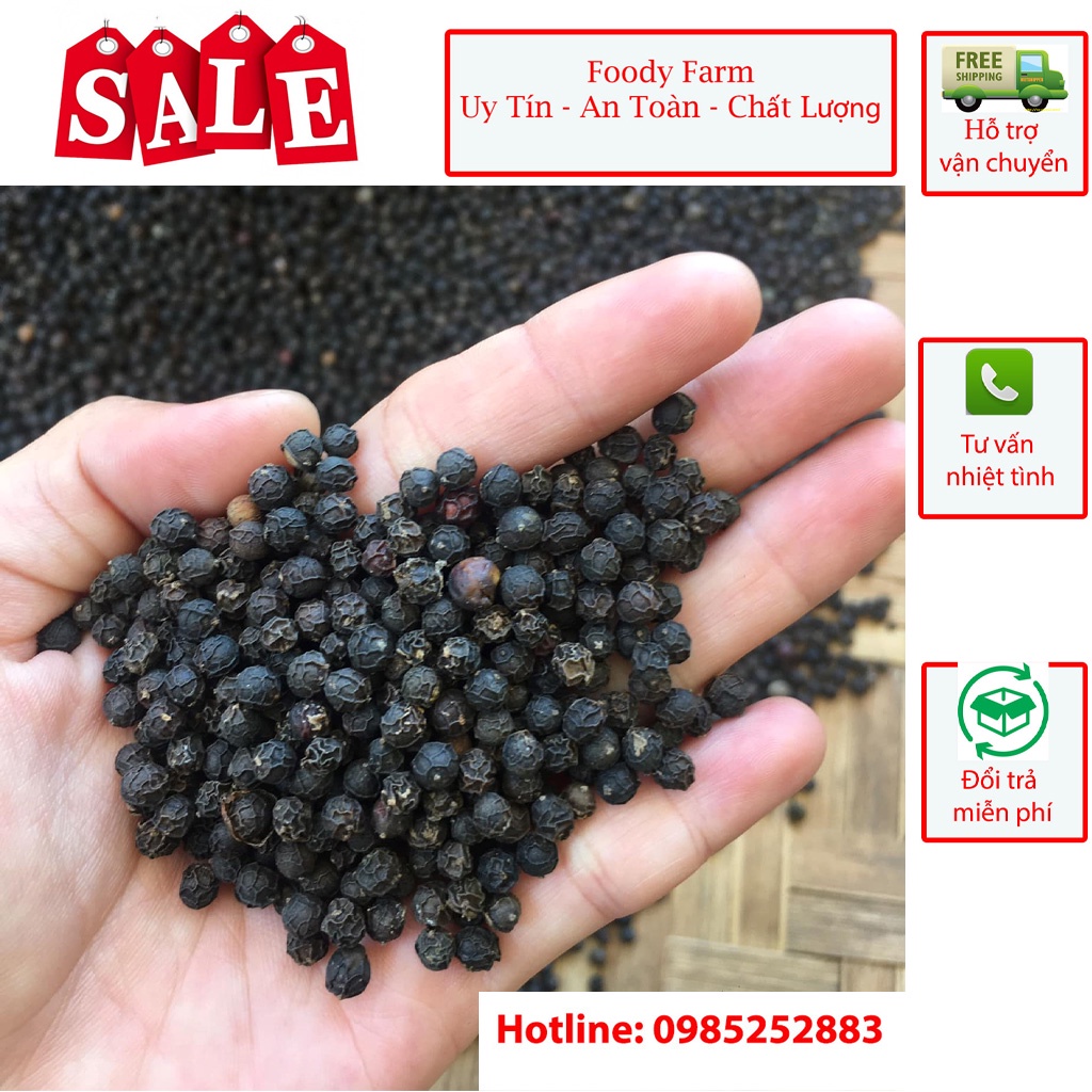 Tiêu Đen Nguyên Hạt Loại 1 Đã Hút Chân Không .