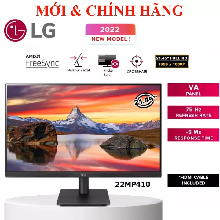 Màn Hình Máy Tính LCD 22" LG 22MP410-B ATV VA (75HZ) - Hàng Chính Hãng | BigBuy360 - bigbuy360.vn