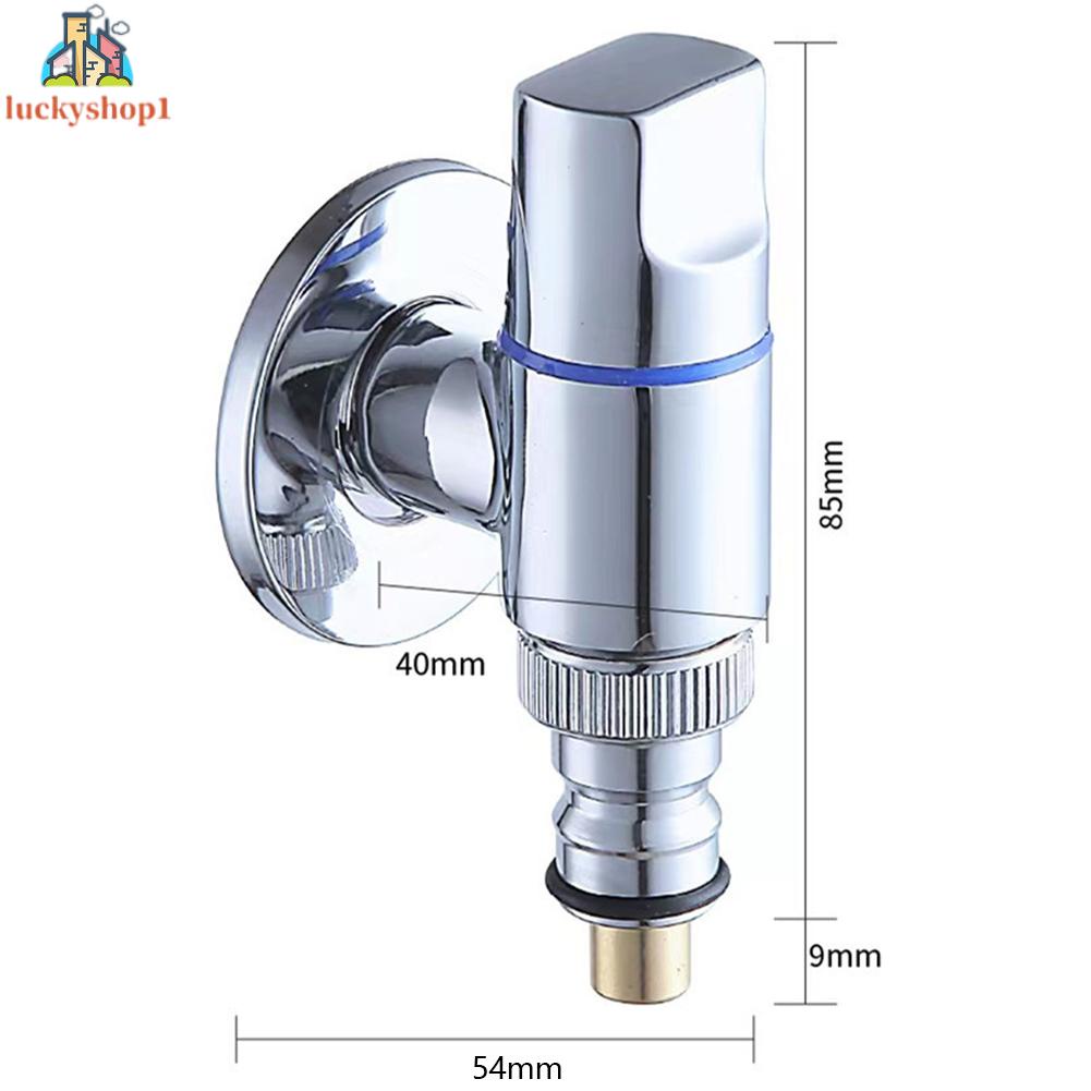 Super Short Wall Mount Mini Full Đồng Body Delta Valve Trang chủ Máy giặt Tap 4 phút Tự động Waterstop [4 phút Mẹo] Mạ đồng Waterstop Short T Máy giặt Tap