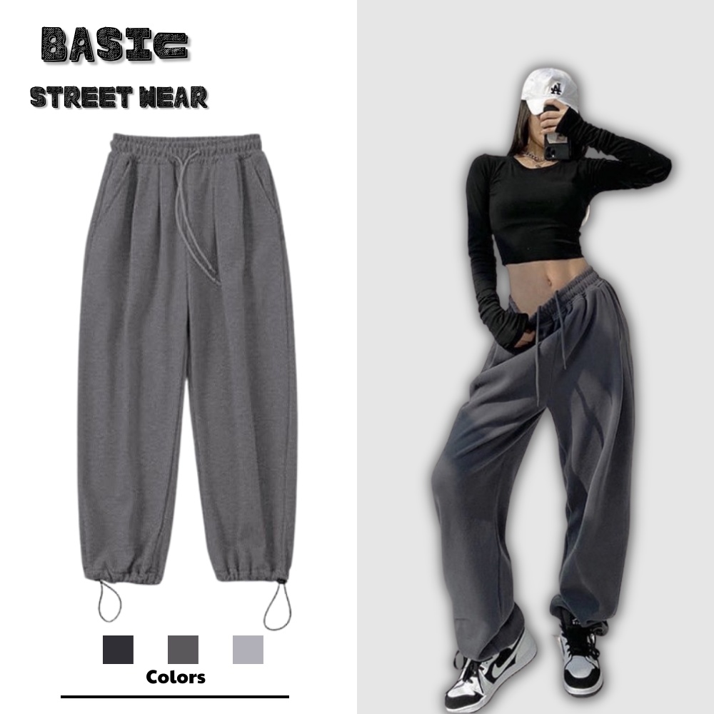 Quần Sweatpants Jogger Ghi Nỉ Tăm Cao Cấp Unisex Basic Streetwear. QJG01