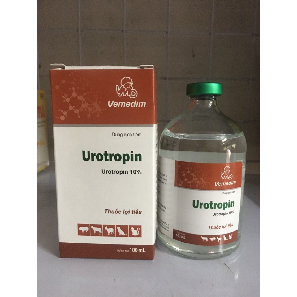Urotropin lợi tiểu cho chó mèo gia súc gia cầm (100ml)