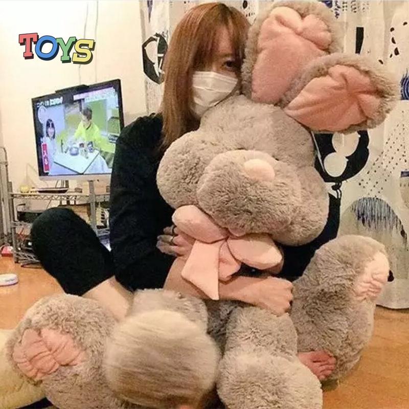 Thú Nhồi Bông Hình Thỏ Dễ Thương Cho Bé