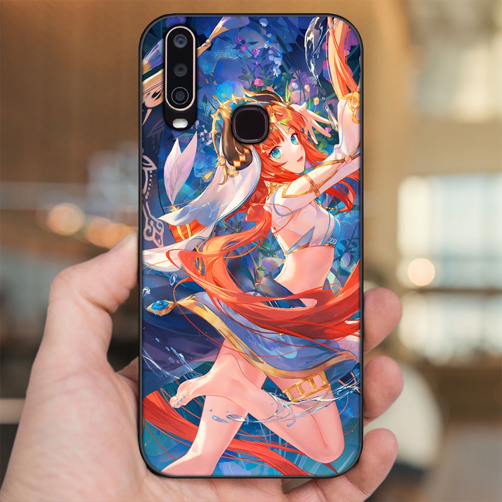 Ốp lưng Vivo Y12, Y15, Y17, U10 viền đen in hình Nilou Genshin Impact