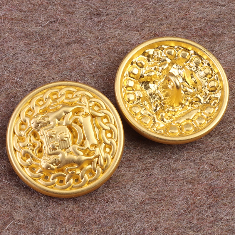 Set 10 Nút Áo Kim Loại 20mm Thời Trang Vintage