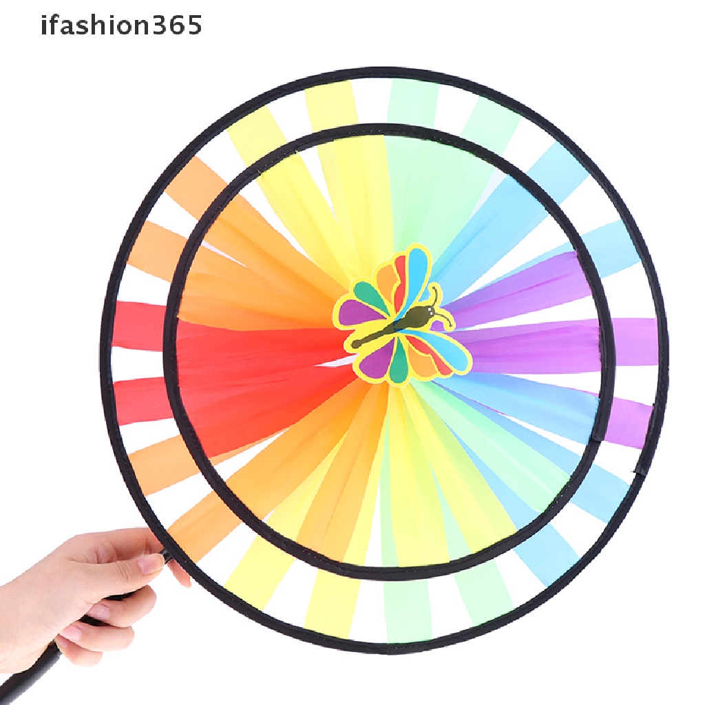 [ifashion365] Chong Chóng Gió Hai Tầng Nhiều Màu Sắc Trang Trí Sân Vườn Đồ Chơi Trẻ Em VN