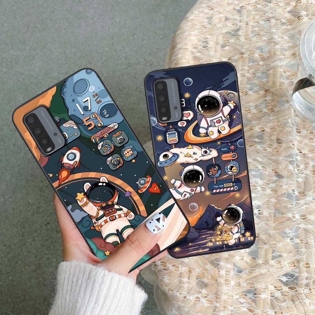 Ốp lưng Xiaomi Redmi 9T phi hành gia siêu dễ thương, ốp điện thoại rẻ bền đẹp