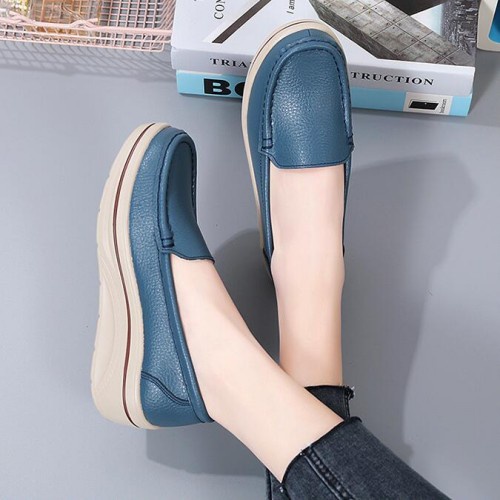 Giày Lười Mũi Tròn Thời Trang Xuân Thu Cho Nữ