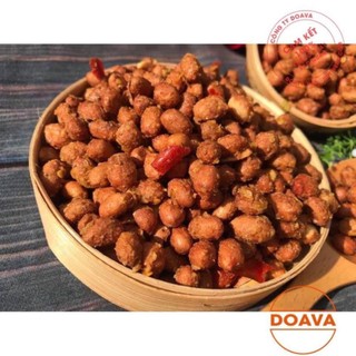 Đậu phộng rang tỏi ớt lon 500gram - giòn ngon