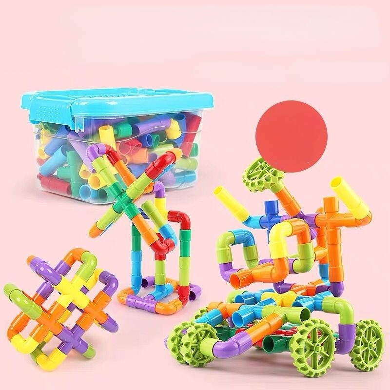 Bộ Đồ Chơi Lắp Ráp Ống Nước Đa Năng Cho Bé 3-6 Tuổi