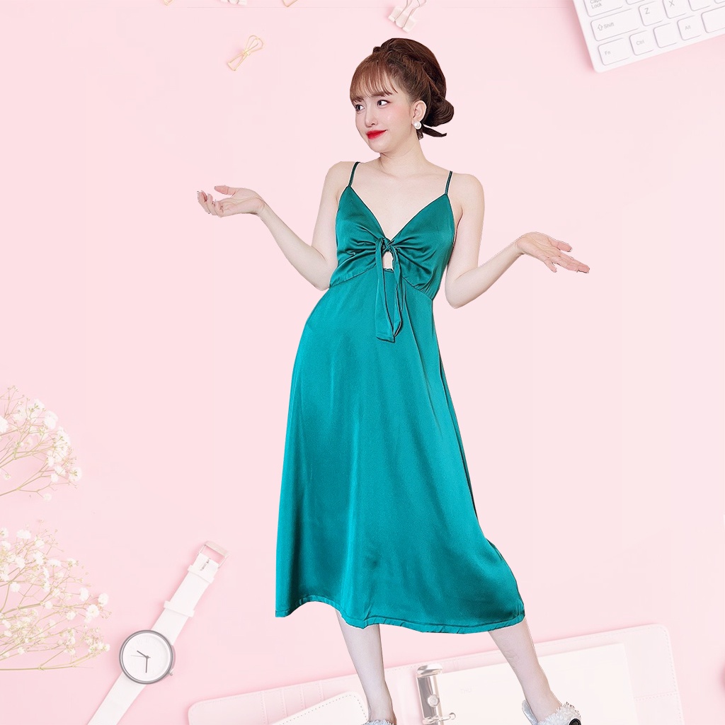 Đầm ngủ freesize từ 45-60kg, váy lụa cao cấp