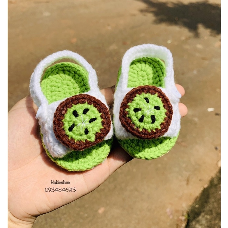 Giày len trái cây cho bé 0-18m