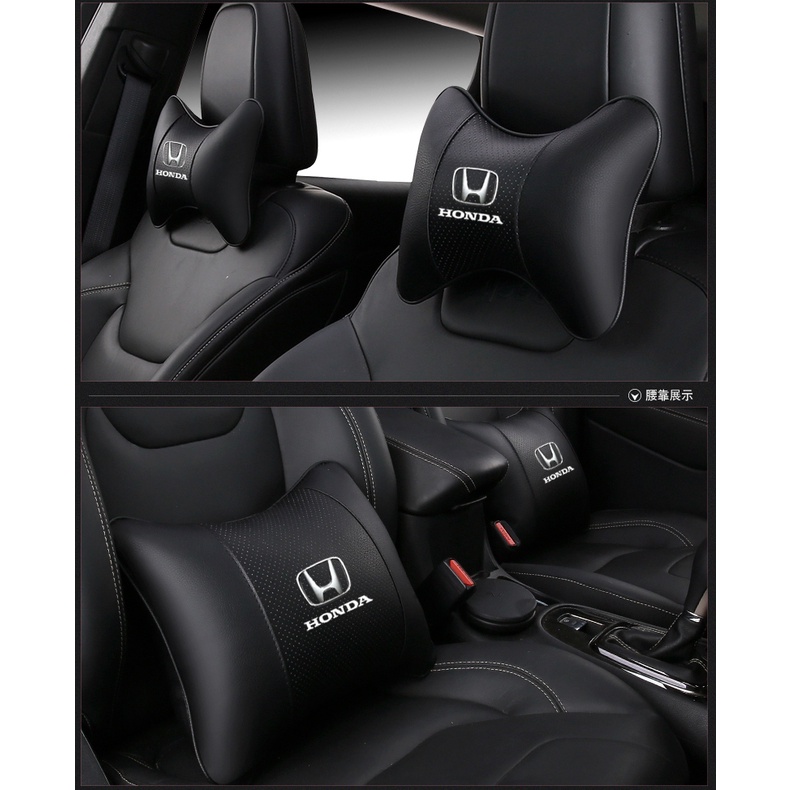 Gối Tựa Đầu Bằng Da Thoáng Khí Gắn Ghế Ngồi Xe Hơi Honda Accord Amaze Brio City Grace Jazz Insight Inspire Legend N-Box BR-V CR-V