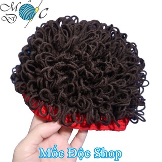 Mũ len tóc giả cho bé trai sơ sinh đến 3 tuổi