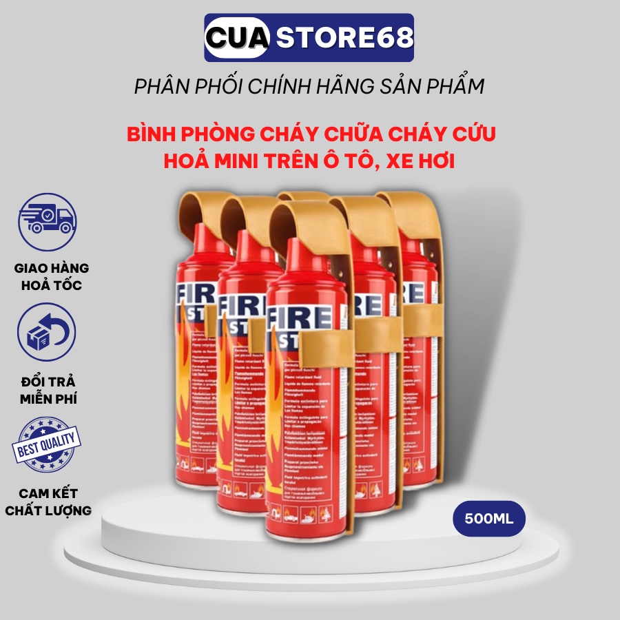 Bình phòng cháy chữa cháy, cứu hoả mini trên ô tô, xe hơi