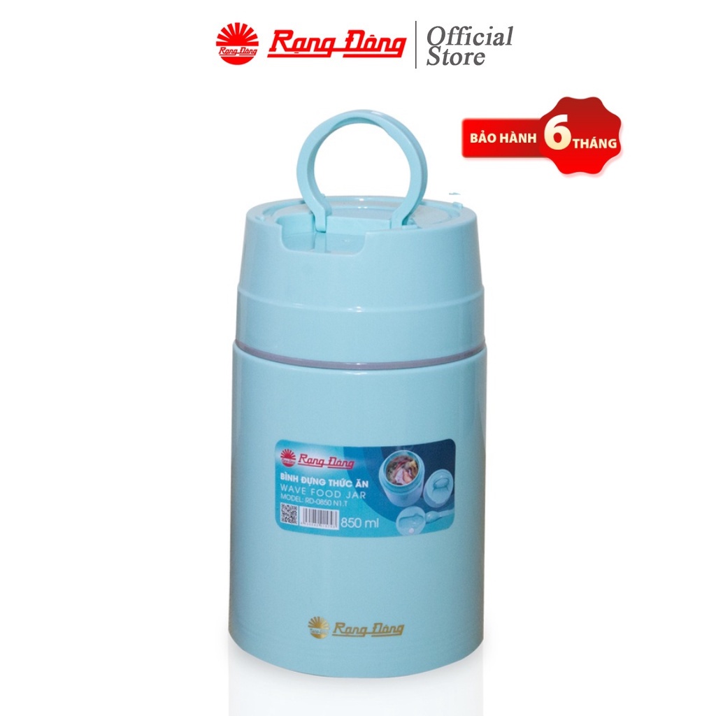 Bình đựng thức ăn Rạng Đông Giữ nóng siêu lâu Tiện dụng ủ cháo Model: RD 0850 N1.T