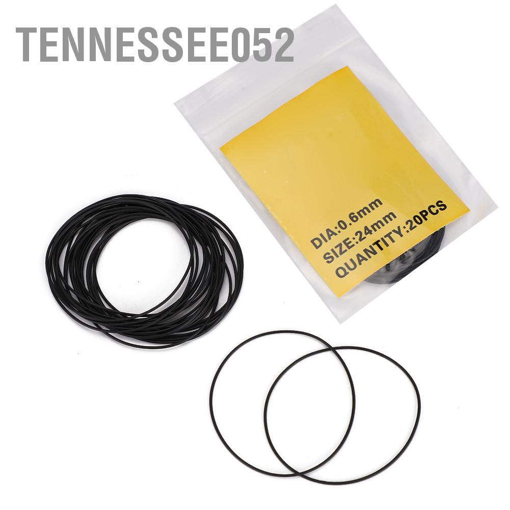 Tennessee052 Đồng hồ 16mm-34mm Vòng đệm cao su O Ring Mặt sau niêm phong Phụ tùng (0 5mm 0 6mm)