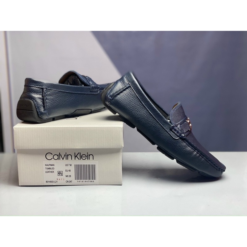 Giày Mọi   Calvin Klein Fullbox Chính Hãng Xanh Navy